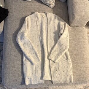 Jessica Simpson Cream Speckled Knit Cardigan